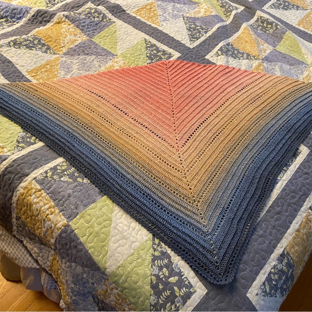 Lake Sunset Shawl